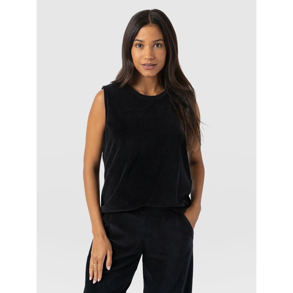 Saint‎ + Sofia Keller Relaxed Vest Black Size 6 New With Tags
